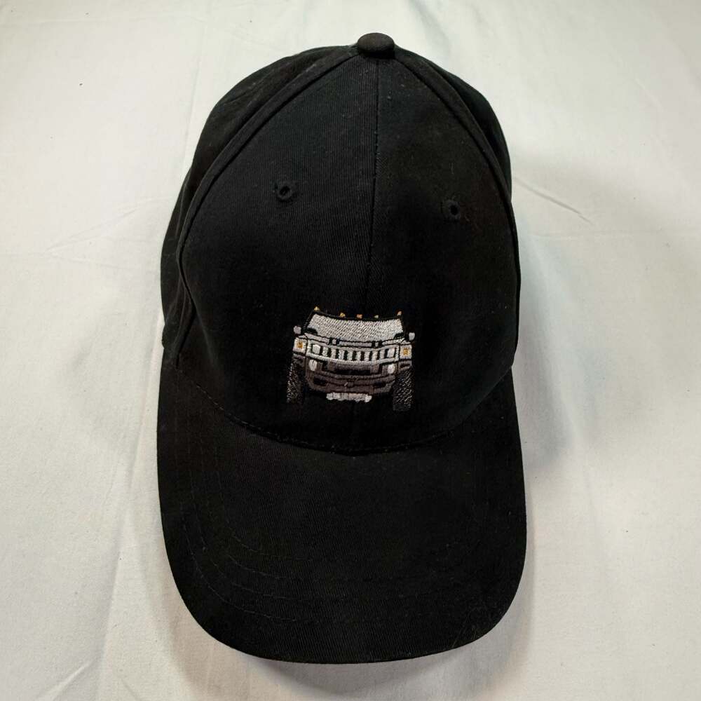 Hummer H2 Embroidered Black Baseball Cap Hat